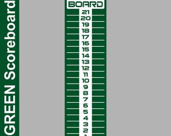 LARGE Green 6x23 SCOREBOARD, Washers, Cornhole, Horseshoes, Bocce Ball
