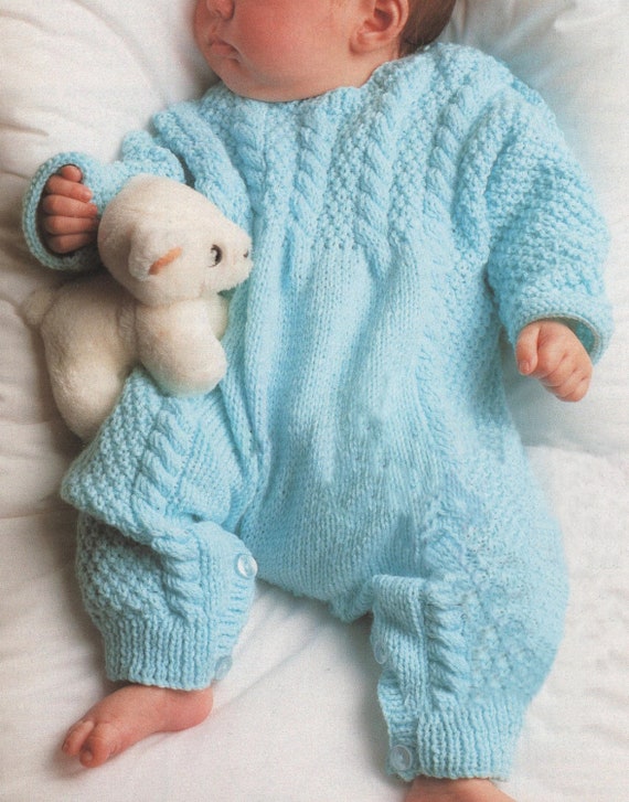 knitted sleepsuit baby