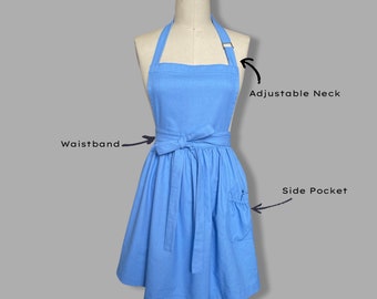 Australian Made Apron | Lightweight | Skirt Apron | For Cooking | For Florists | Gift | Cafè Front | Embroidery available | Cotton Linen