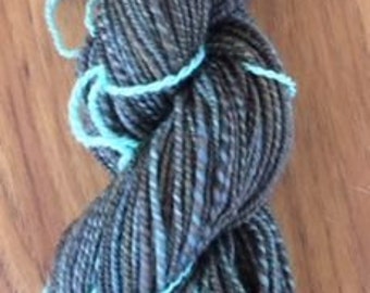 Hand-spun wool yarn