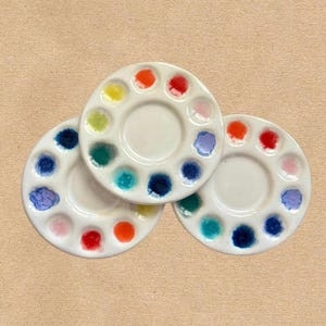 Keramische Farbpalette für Schmuck oder kleine Gegenstände