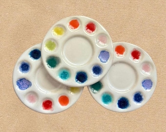 Paleta de pintura de cerámica para joyería o artículos pequeños