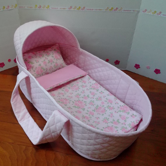 22 Inch Reborn Doll Bed in Pink Cotton Quilted Fabric with Etsy