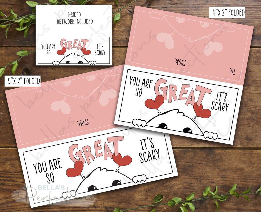 Printable Valentine Cookie Bag Topper Packaging Digital Download 2