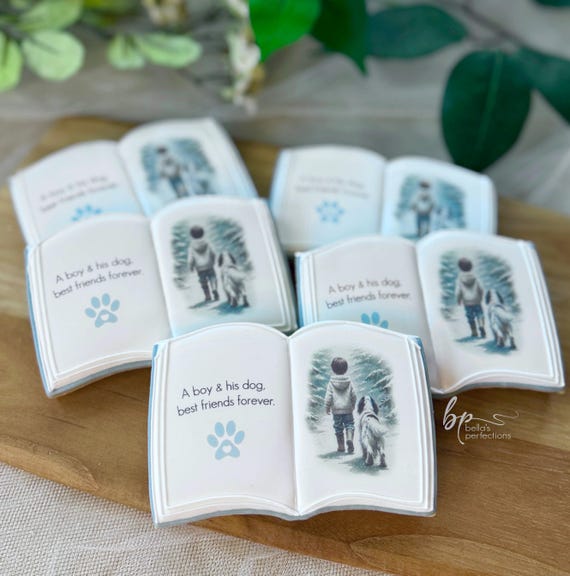 Open Book STL Cutter 4 sizes - 3.5", 3.75", 4" and 4.25" / Cookie Cutter Download / Novel