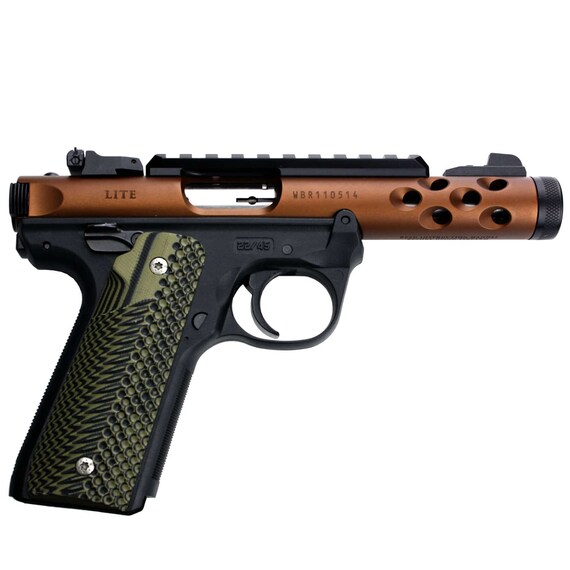 Ruger Mark IV 22//45 Lite Grips Black G10 Super Aggressive Fits 22 45 Lite Gen 4