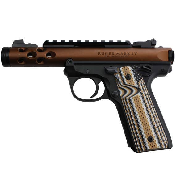 Ruger Mark IV 22//45 Lite Grips Black G10 Super Aggressive Fits 22 45 Lite Gen 4