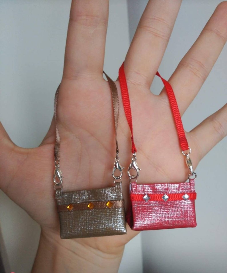 Pullipminiature complementcomplement dolls fashion Royalty Bag scale 1:6 for Barbie dolls Blythe