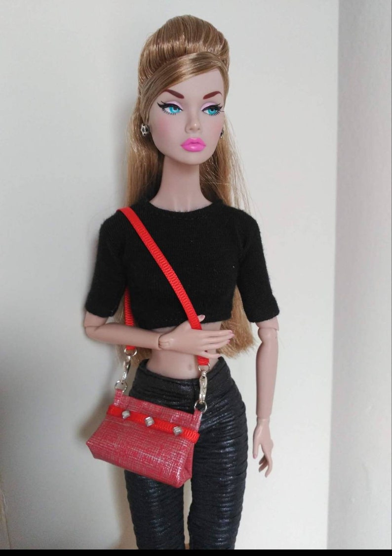 Pullipminiature complementcomplement dolls fashion Royalty Bag scale 1:6 for Barbie dolls Blythe