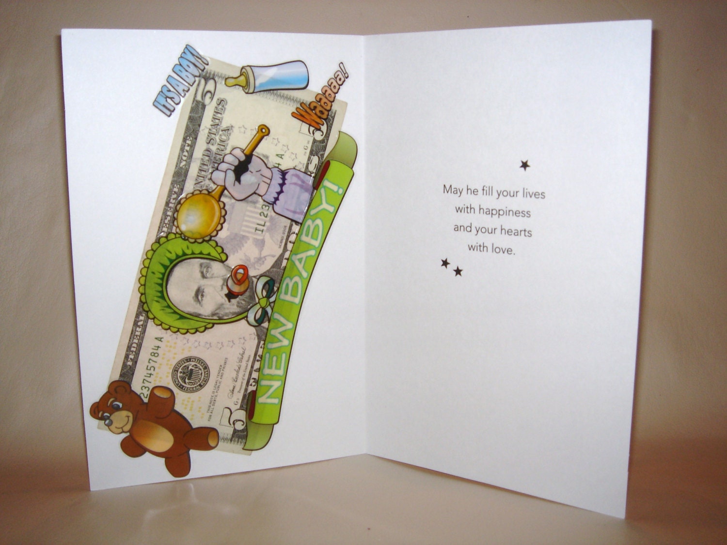 Baby Funny Money Stickers Apply Directly on Cash in a Etsy