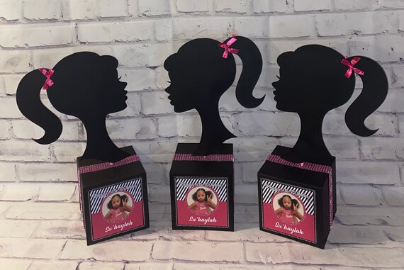 Personalized Silhouette Doll Centerpieces party favors (priced each) Il_570xn