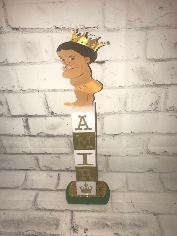 Safari Prince Centerpiece Baby Shower Jungle Prince ***please read listing details before ordering*** Il_570xn
