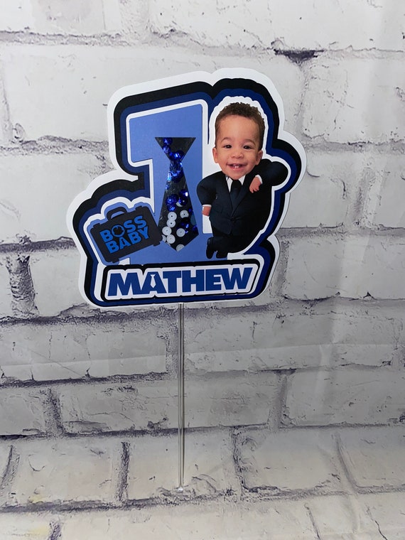 The Boss personalized shaker cake topper baby boss cake topper Il_570xn
