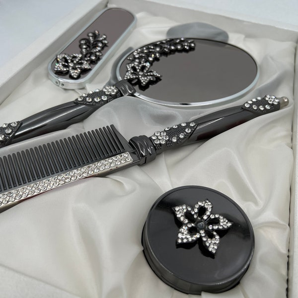 Mirror and Brush Set Etsy