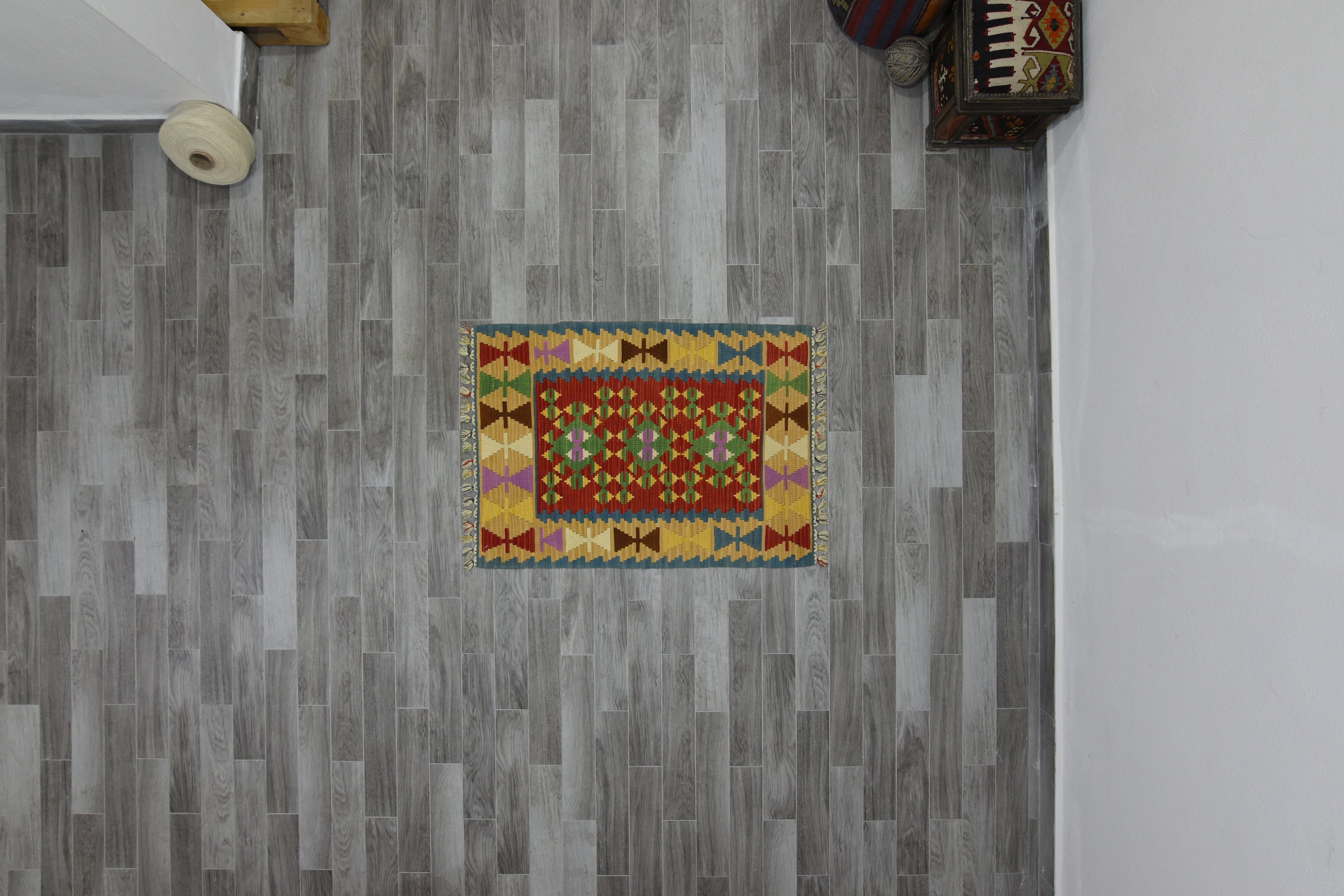 Kelim für Küche Regenbogen Farbe Kelim Teppich Hand Knoten | Etsy