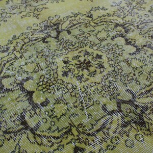 Gelber Teppich Überdye Teppich Anatolischer Medaillon | Etsy