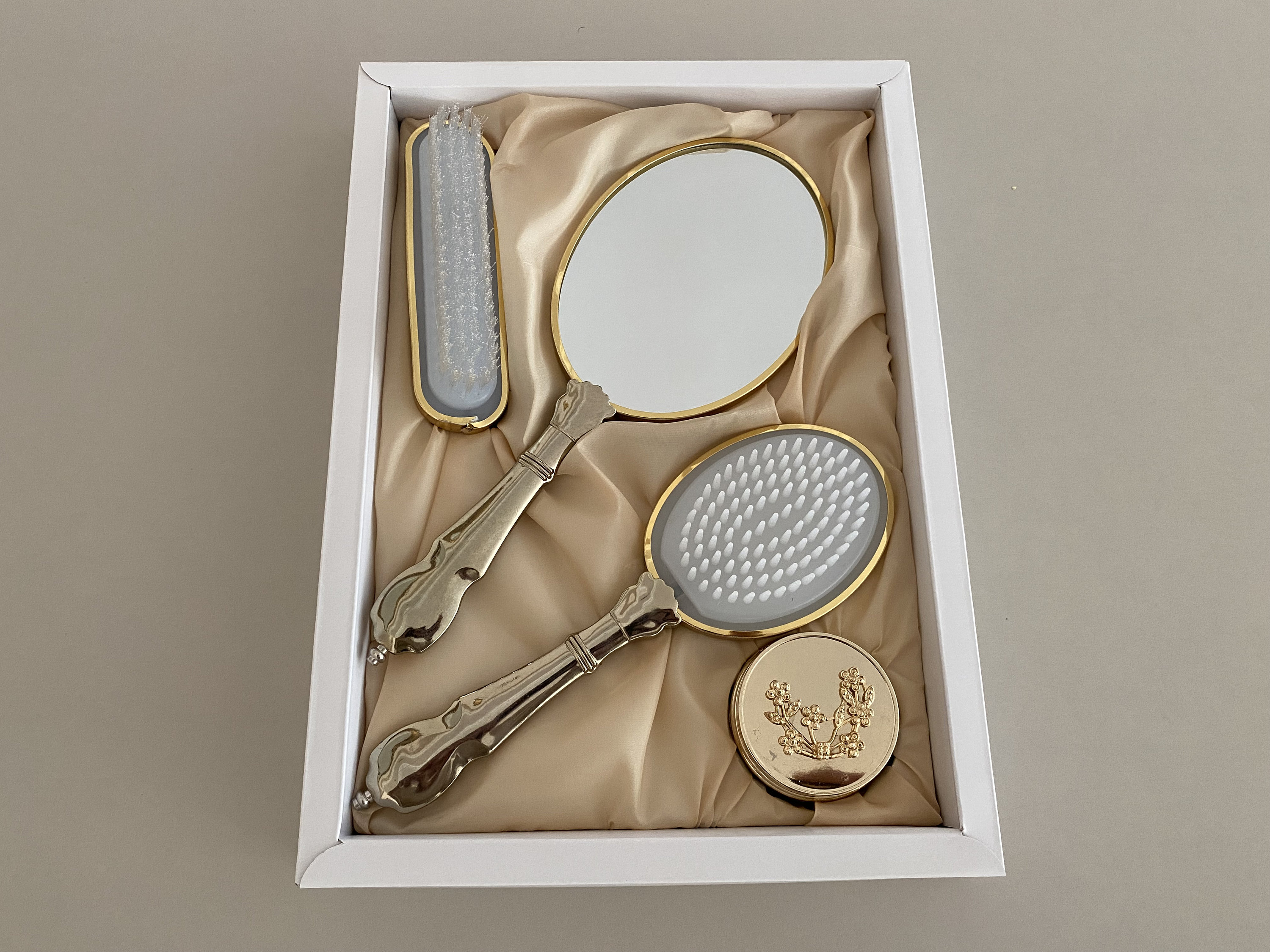 Brush and Mirror Set Hand Mirror and Comb Set Engagement Etsy Canada