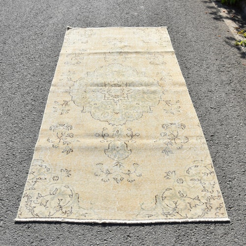 Turkey Vintage Rug, 4x8 Turkish Rug, Kitchen Rug, Boho Decor, shops Handmade Rug, Antique Rug, Cappadocia Rug, Use Rug, Living Room Rug