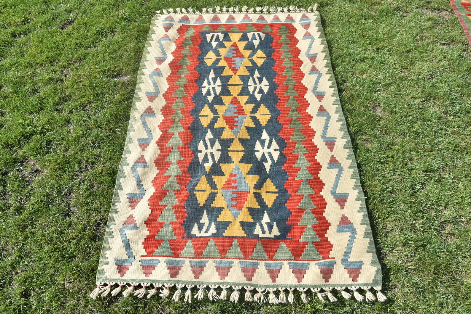 Alfombra de baño 3x6 pies Alfombra suroeste Kilim Envío | Etsy