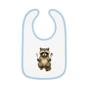 Cute Raccoon Baby Bib, Fun Mealtime Accessory, Perfect Gift for Baby Showers, New Parents, Baby Feeding, Toddler Bibs