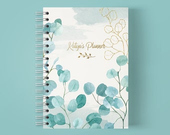 Daily Planner Book 2024-2025 Journal Weekly Monthly Planner Personalized Notebook Academic Planner 2024