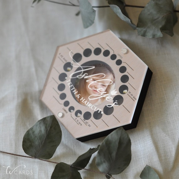 Personalized Baby Teeth Keepsake Box First Haircut Tooth Fairy Box