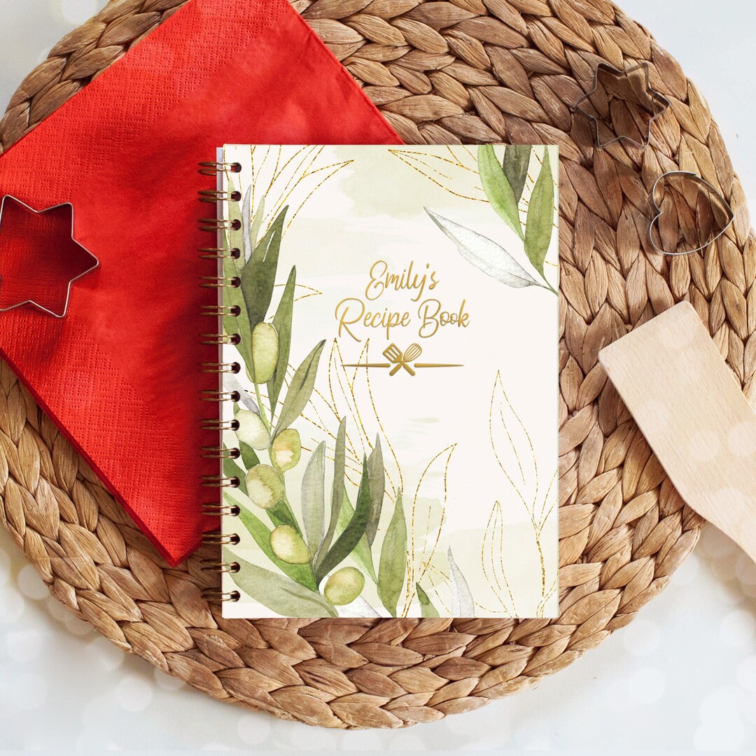 Blank Recipe Book Spiral Cookbook Godmother Gift Custom Recipe Etsy