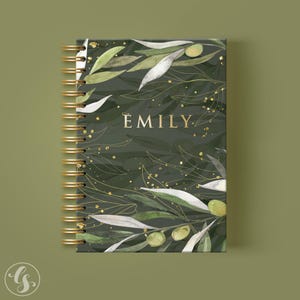 Daily Planner 2025-2026 Weekly Monthly, Academic Planner Personalized Notebook Journal, planner hourly, bulk employee gift