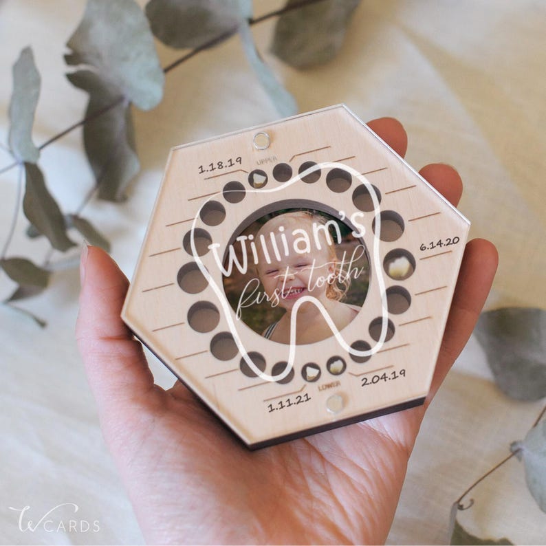 Charming Tooth Fairy Box for baby teeth keepsake, first haircut, and lost teeth storage—an ideal baby shower gift.