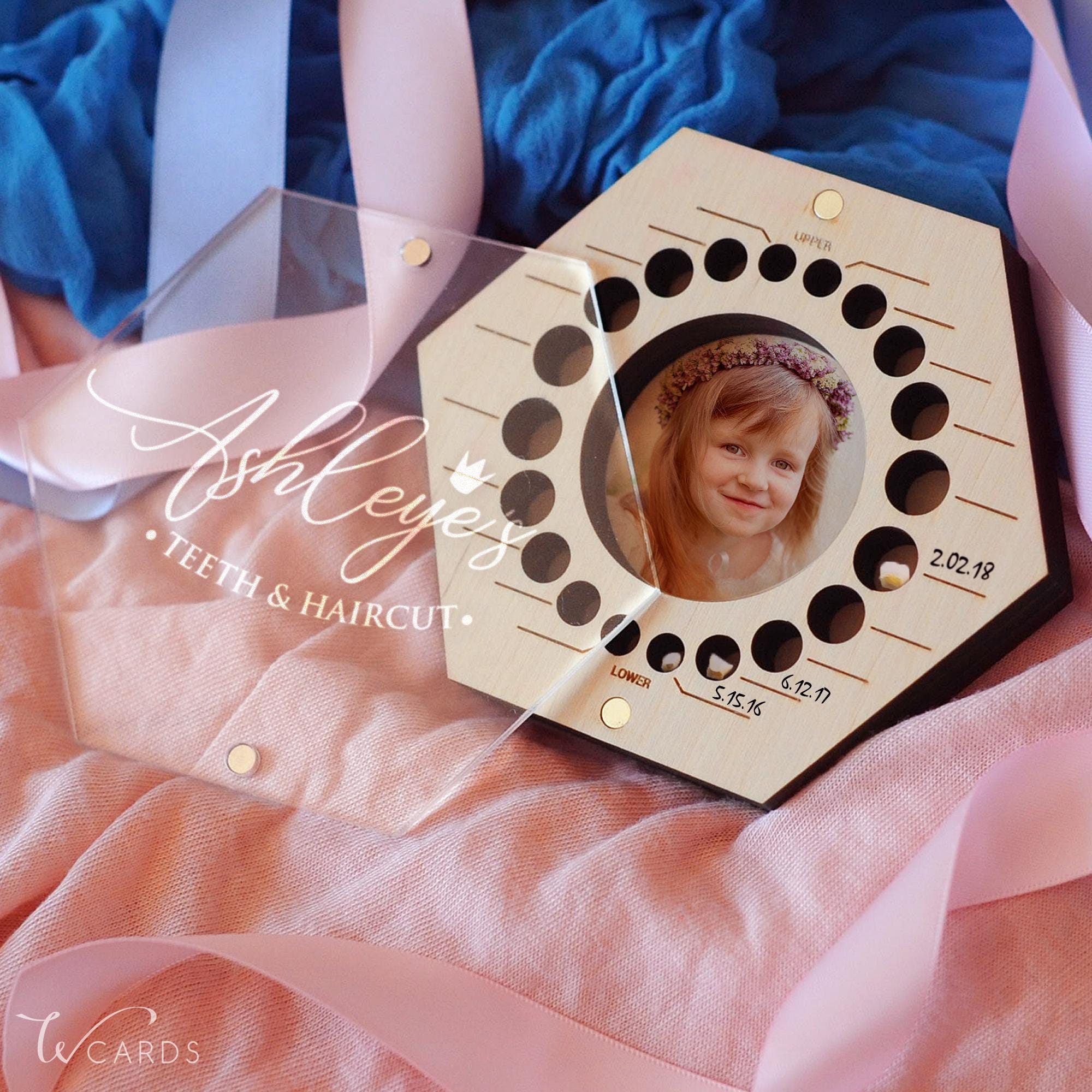 DOITOOL Baby Keepsake Box Baby Teeth Box Wood Fetal Hair Collection Box 3 Glass Bottle Tooth Holder Saver Box Souvenir Storage Box Kids Keepsake