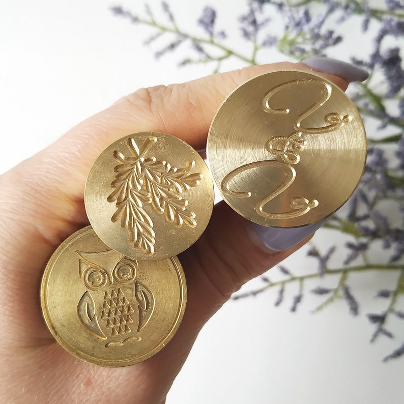 Wax Seal Stamp with Wax Sticks for Glue Gun Custom Wax Stamp Etsy