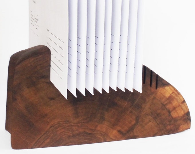 Letter Holder Wood Mail Organizer Desk Organizer Wooden Etsy