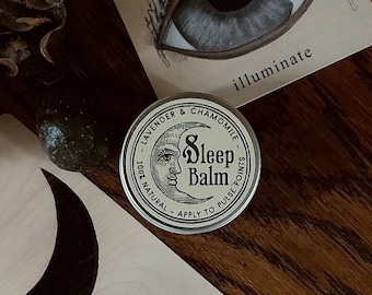 Mini Sleep Balm | Lavender, Chamomile & Sandalwood | For Relaxation, Meditation and Stress Relief | Natural and Organic Ingredients