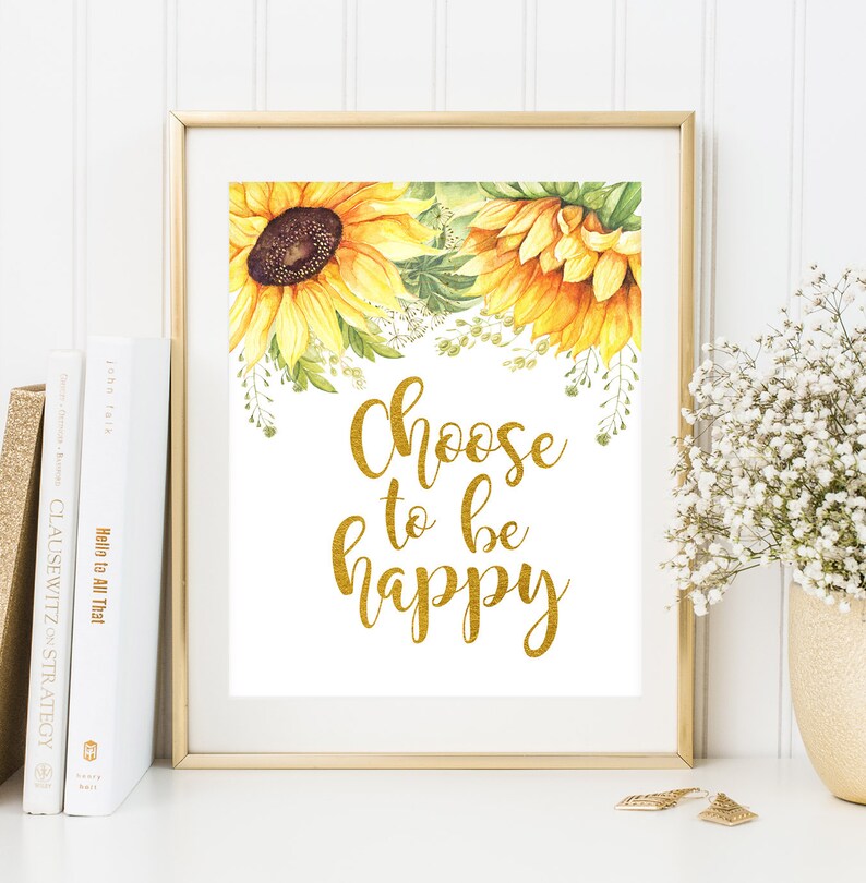 choose to be happy inspirational quote motivational print etsy