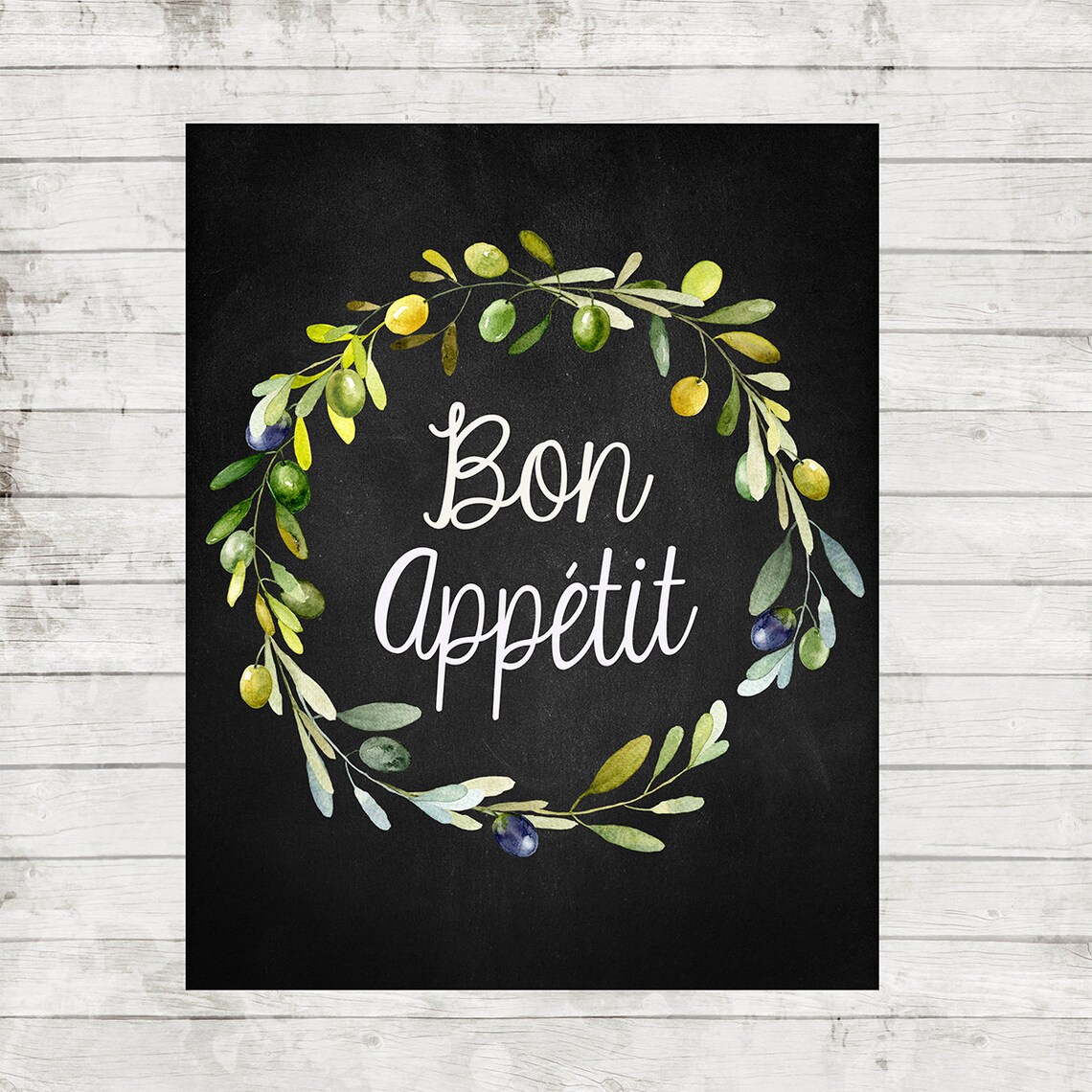 Bon Appétit Print Kitchen print Kitchen decor Kitchen wall art | Etsy