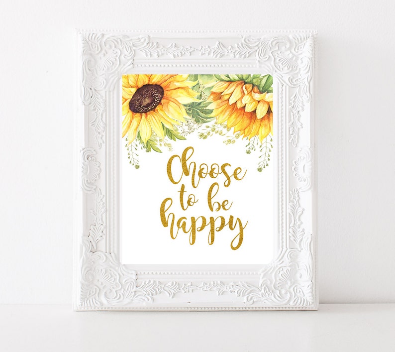 choose to be happy inspirational quote motivational print etsy