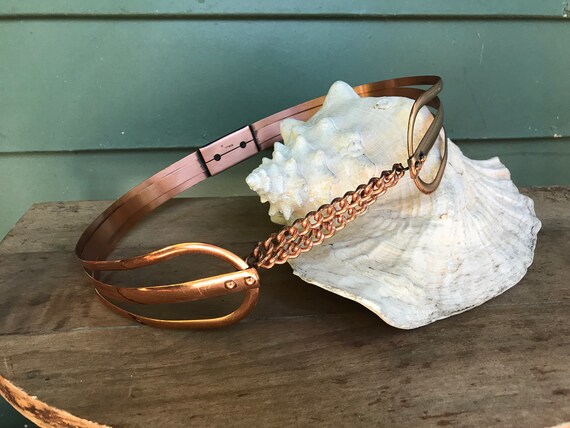 Vintage Belt Copper Belt Metal Belt Chain Midcentu