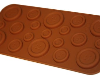 Taavi Button Silicone Mold (Candy, Chocolate, Finger Jello) (T-103)