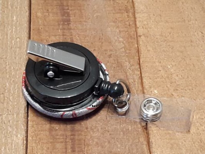 Alabama Crimson Tide Inspired Retractable Badge Reel with Swivel Spring Alligator Clip