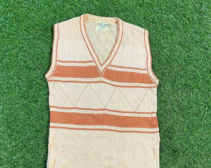 Vintage Patty Woodard V Neck Sweater Vest Size Xtra Small XS Quality Warm Winter Fashion Pull Over 1980s 80s