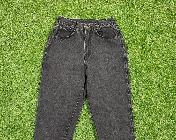 Vintage Chic Black Jeans Size 0 American USA Classic Jean Pants Dungerees Vtg Bottoms 1990s 90s