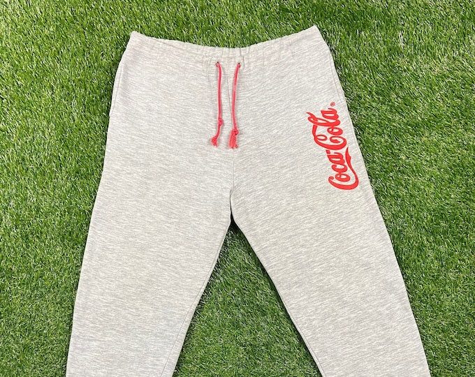 Vintage Rare Coca Cola Coke Sweatpants Size Medium Classic Cola Soda Comfy Cozy Warm Jogger