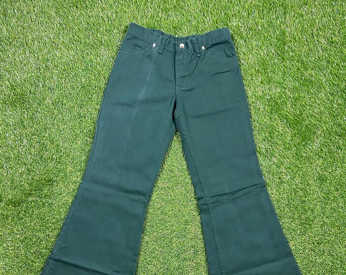 Vintage Maverick Jeans Made USA Size Junior ll 1980s 80s American USA Classic Jean Pants Dungerees Vtg Bell Bottoms