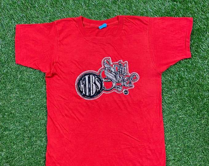Vintage Solid Silver KTBS T Shirt Tee Screen Stars Made Usa Size Medium M ABC Classic TV Show 1970s 70s 80s