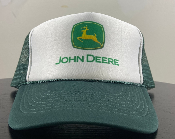 Vintage John Deere Snapback Hat Cap Otto OSFA Agricultural Manufacturer 1990s 90s Trucker