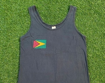 Vintage Guyana Tank Top Shirt Made in Canada Gr. L Südamerika 1990er 90er Jahre