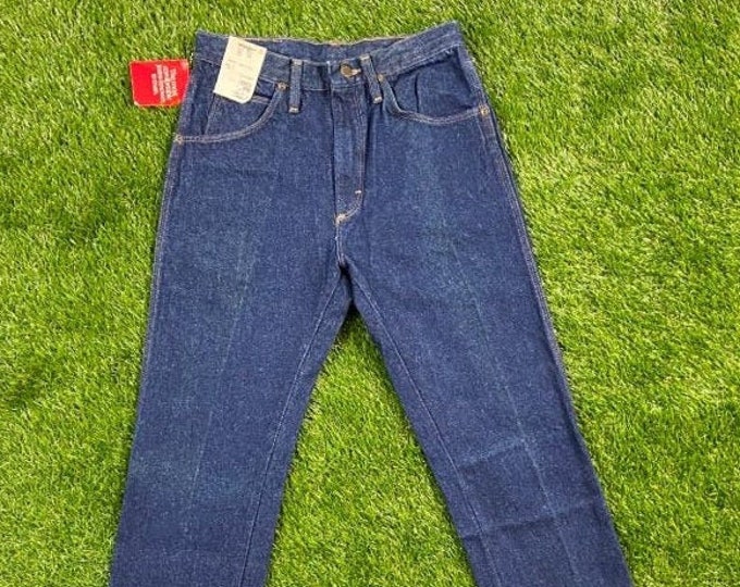 Vintage Wrangler Denim Jean Made USA Size 30x34 American Apparel Classic Blue Jeans Pants Bottoms 80s
