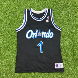 Vintage Penny Hardaway #1 Orlando Magic Jersey Champion Made USA Size 40 NBA Basketball Florida Shaq 1990s 90s