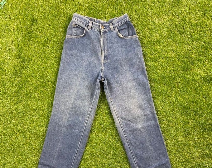 Vintage Levi Strauss & Co Jeans Size 27 x 32 1990s 90s American USA Classic Blue Jean Orange Tab