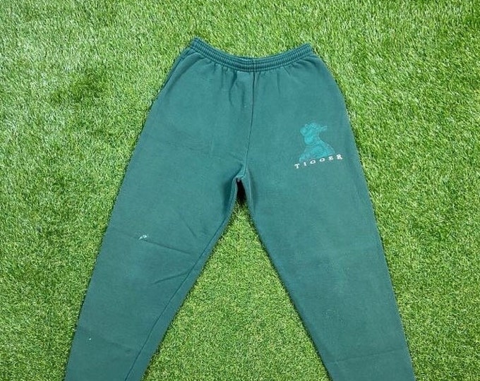 Vintage Tigger Sweatpants Winnie the Pooh Walt Disney Size Medium M Made USA Tiger Mickey Mouse Classic Cartoon Disneyland